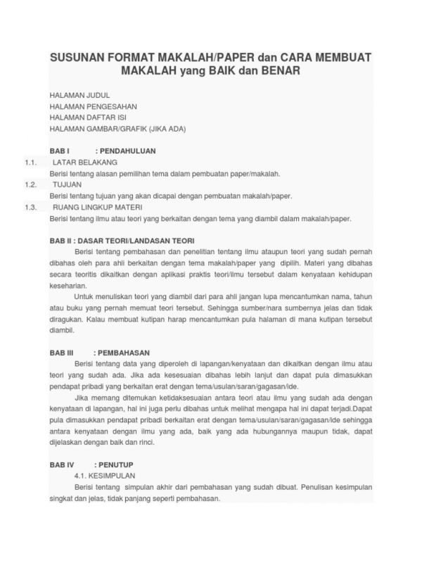 27+ Contoh Paper Singkat, Sederhana, penelitian, kuliah ...