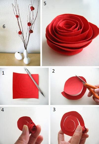 Membuat Bunga Dari Bahan Kertas Kado