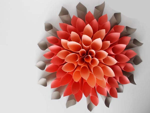 bunga dari kertas origami