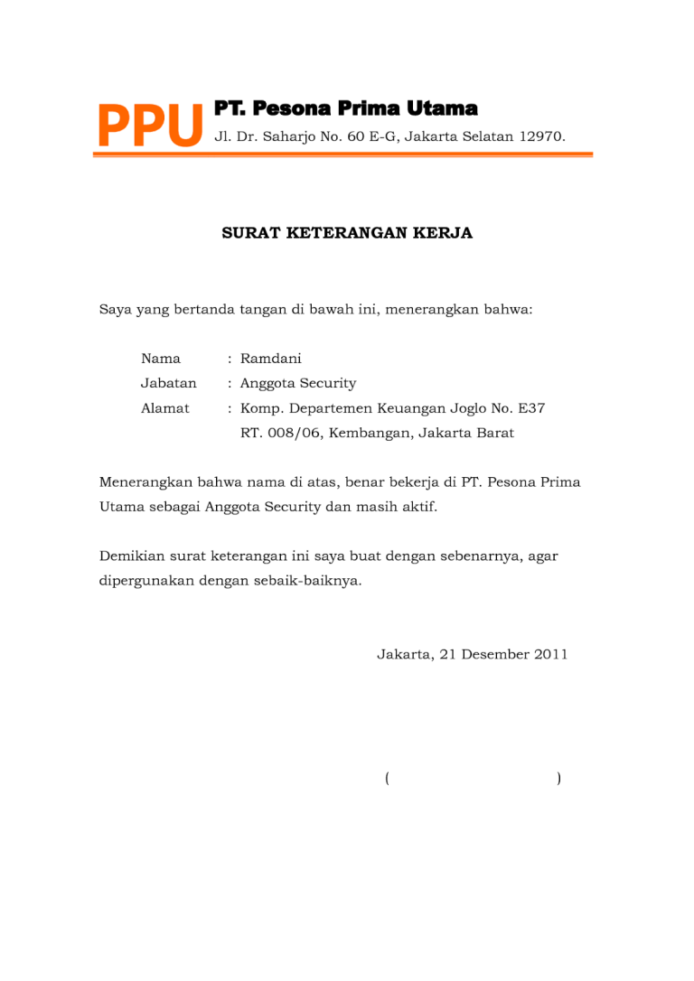 Contoh Surat Keterangan Kehilangan Buku Rekening Contoh Surat