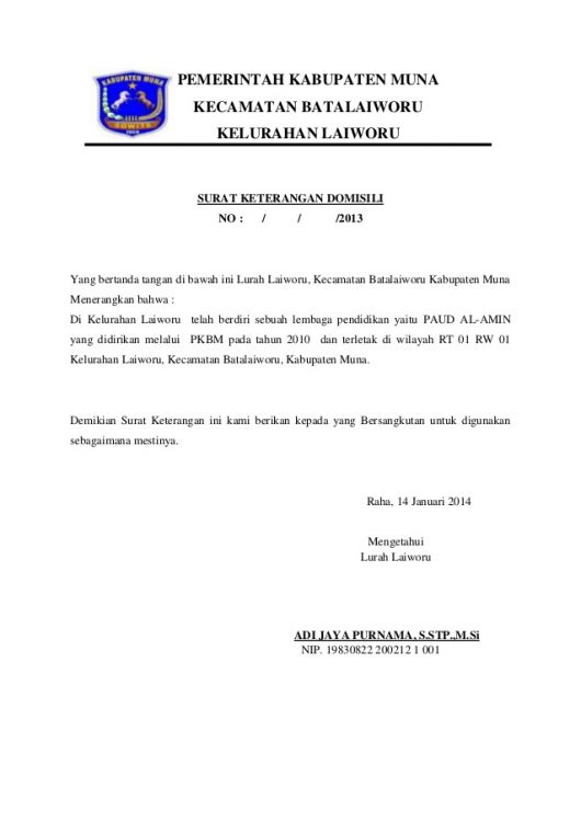 Contoh Surat Keterangan Kerja Untuk Perpanjangan Paspor 