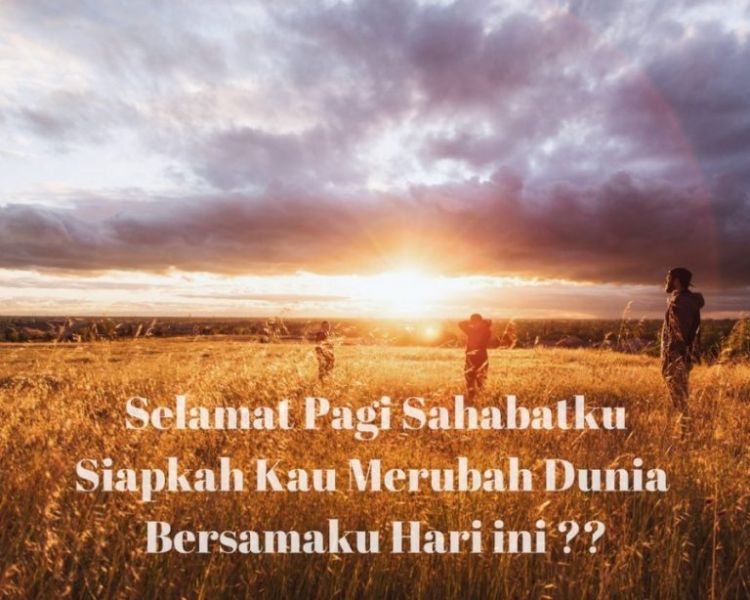 ucapan selamat pagi sahabat