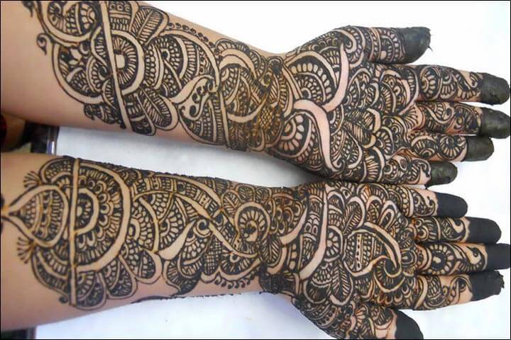 henna tang an motif elaborate full hand