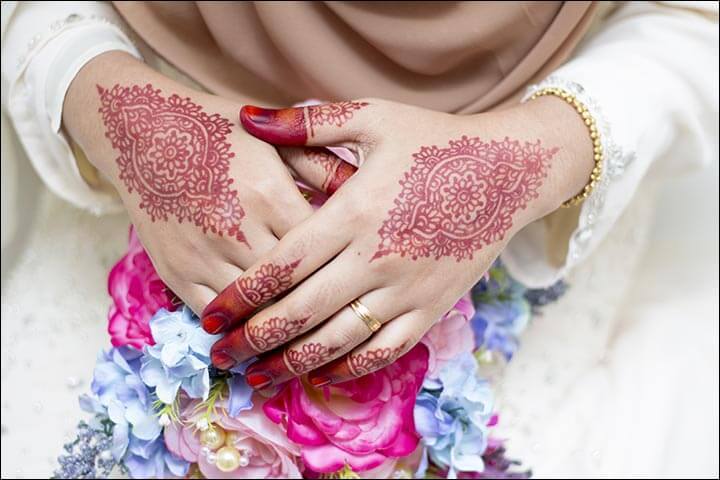 henna tangan motif extravegant round