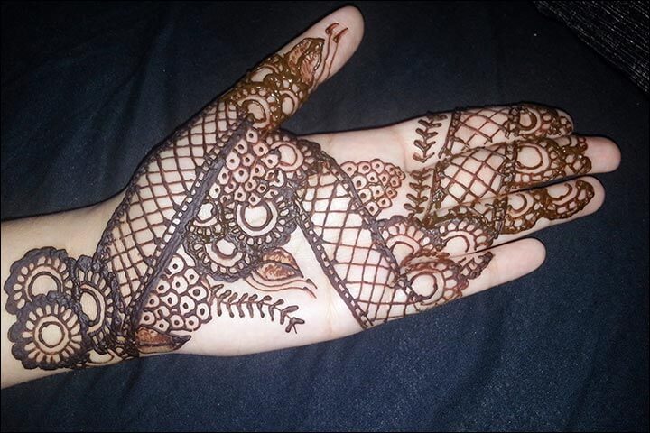 henna tangan motif ornate band
