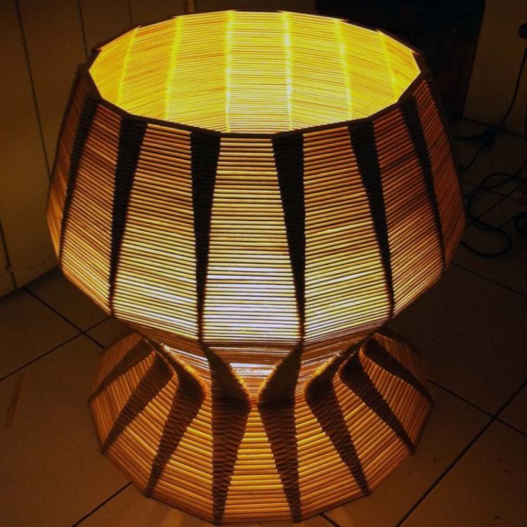 lampu tidur dari stik es krim