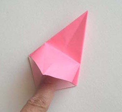 cara membuat origami bunga lily 10