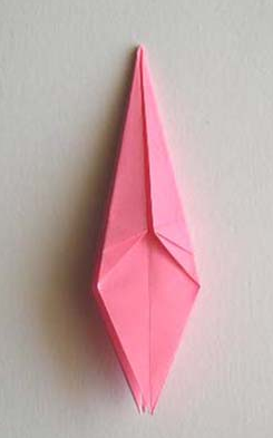 cara membuat origami bunga lily 18