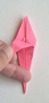 cara membuat origami bunga lily 19