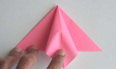 cara membuat origami bunga lily 3