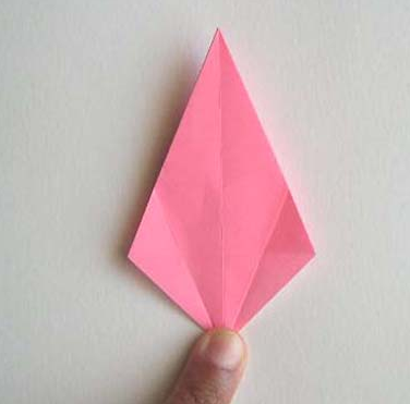 cara membuat origami bunga lily 7