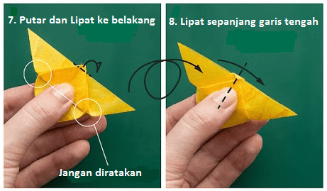 cara membuat origami kupu kupu cantik dan lucu 4