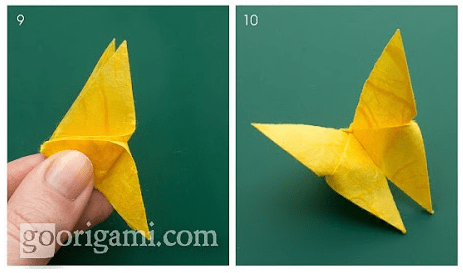 cara membuat origami kupu kupu cantik dan lucu 5