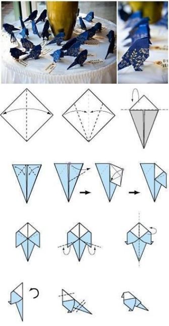 origami burung kecil