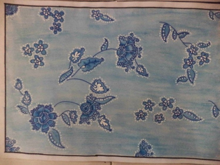 contoh gambar ragam hias flora