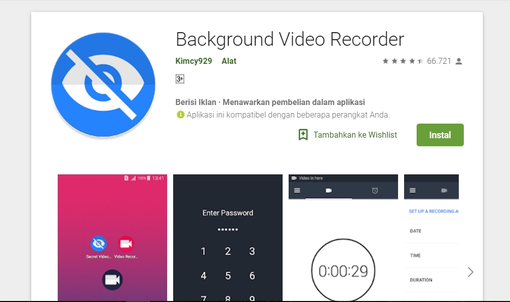 aplikasi perekam layar background video recorder