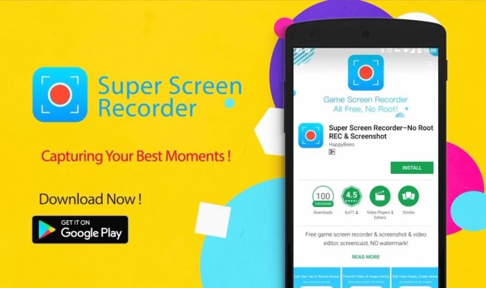 aplikasi perekam layar super screen recorder