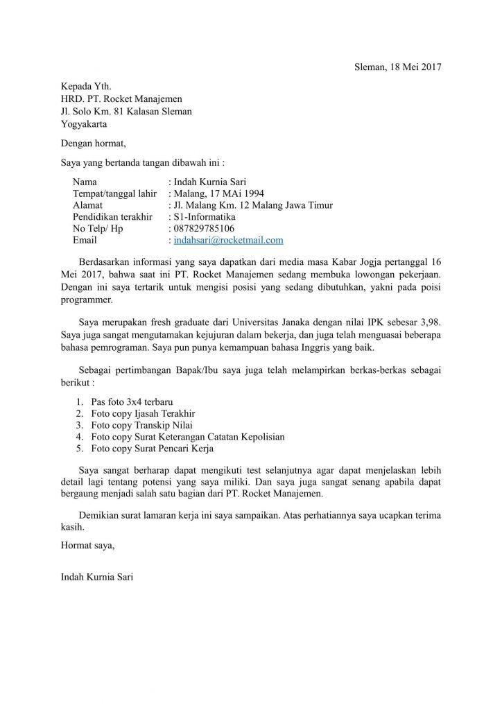 43 Contoh Surat Lamaran Kerja Terbaru & Menarik, Baik dan 43 Contoh Surat Lamaran Kerja Terbaru & Menarik, Baik dan