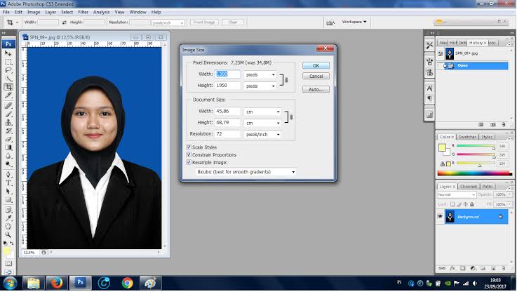 cara mengecilkan ukuran foto menggunakan photoshop versi cs.6