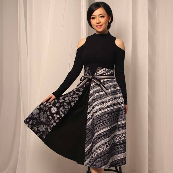 model baju batik long outer