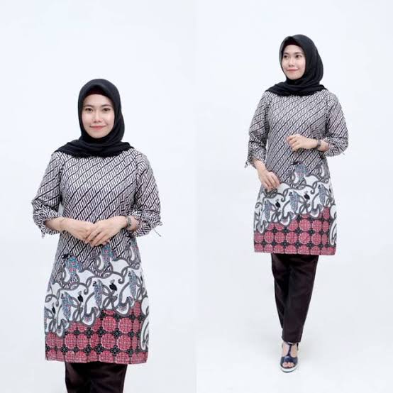 model baju batik tunik modern