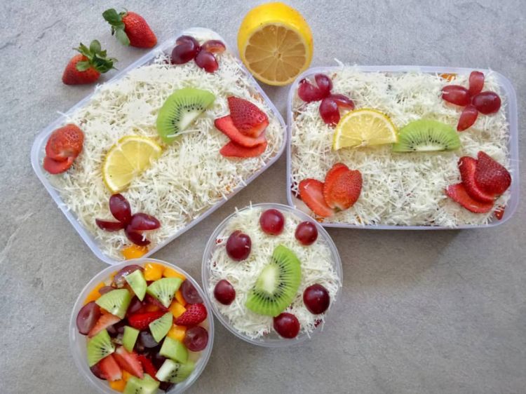 resep salad buah super creamy