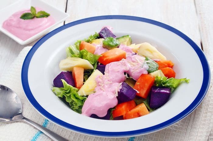 salad saus ubi ungu