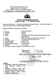 12 Contoh Surat Jalan Beserta Fungsi Dan Kegunaannya